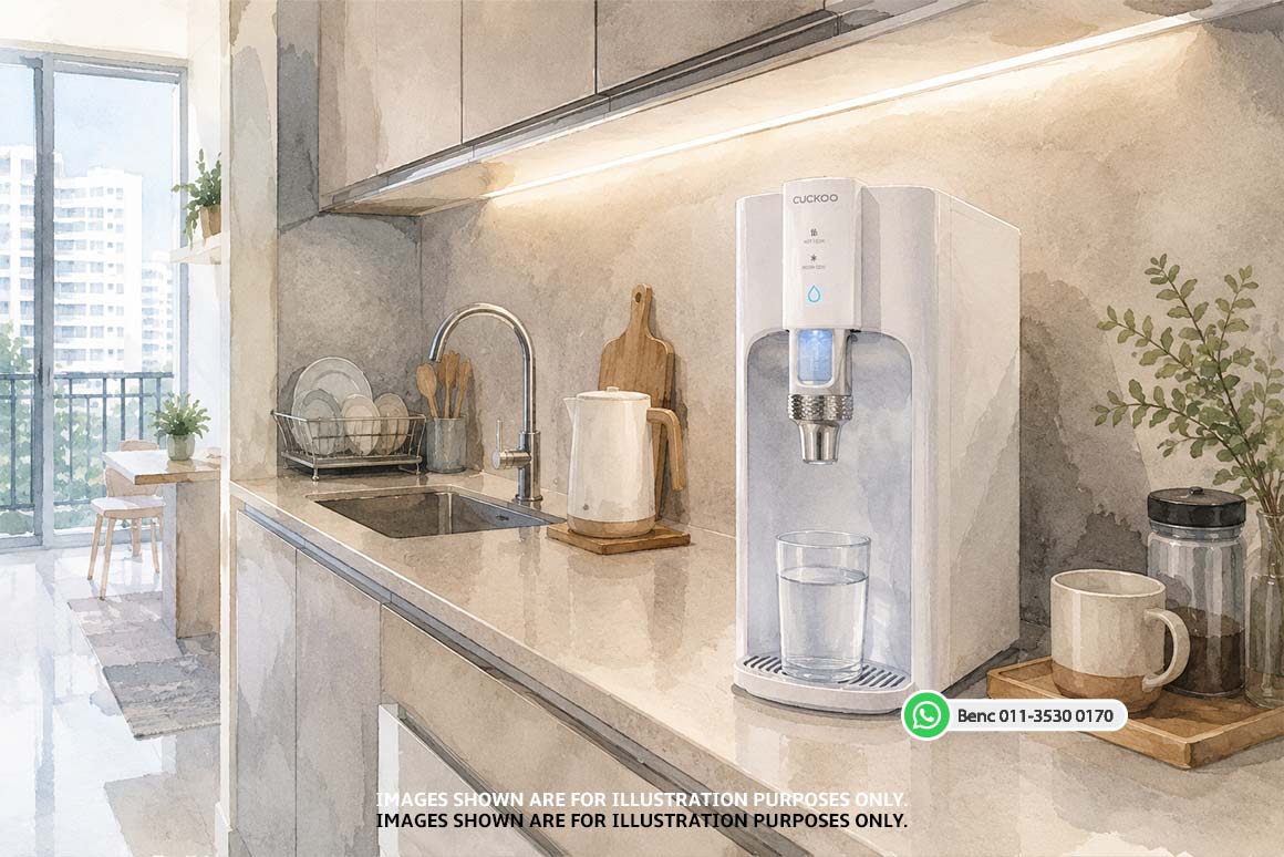 Condo water purifier for small kitchen in Malaysia