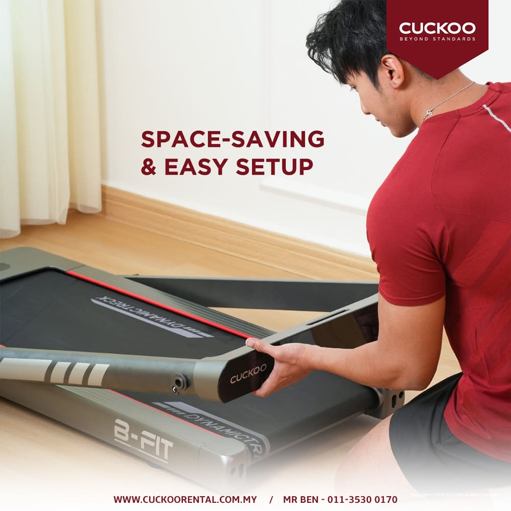 CUCKOO B-Fit treadmill 2 in 1 foldable portable design