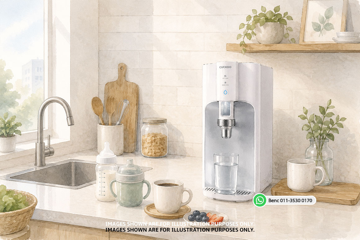 CUCKOO countertop water purifier Malaysia for condo and small family
