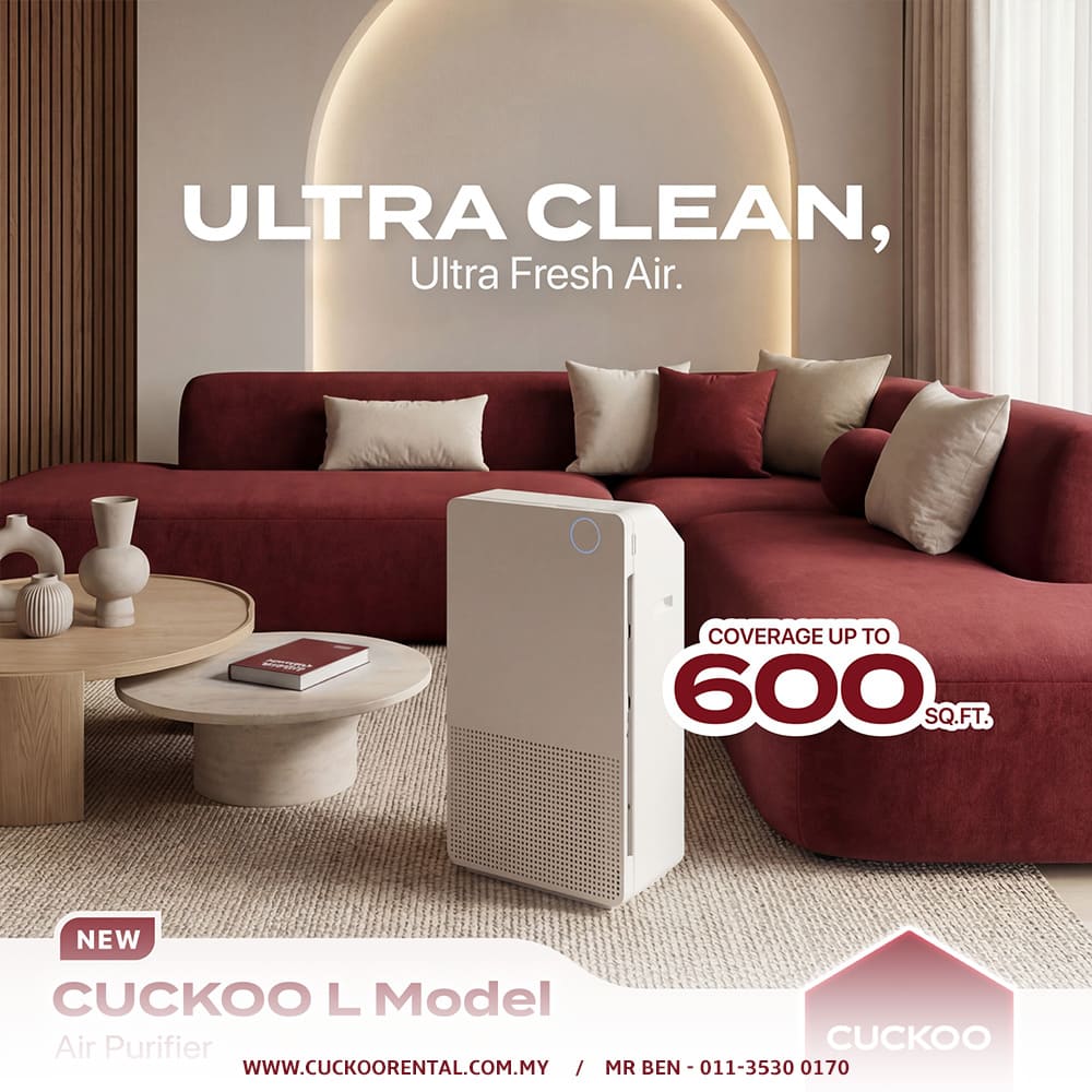 Cuckoo L Model air purifier ultra clean ultra fresh air filtration Malaysia