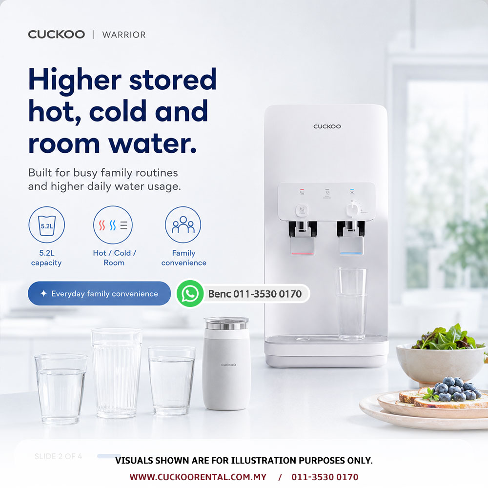 CUCKOO Warrior hot cold and room temperature water purifier