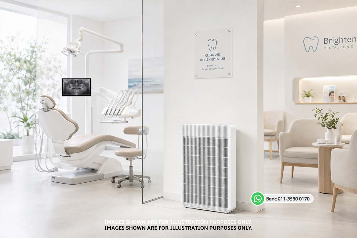 Dental clinic air purifier for cleaner indoor air in Malaysia